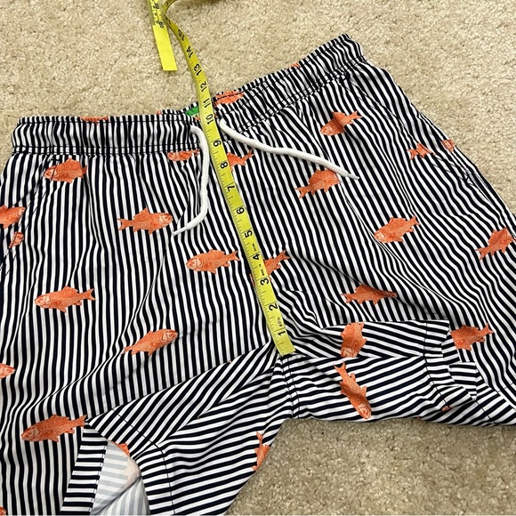 Ted Lapidus Printed Swim Trunks Swimwear Gold Fish Ocean Water Men’s Size Large - Picture 7 of 16